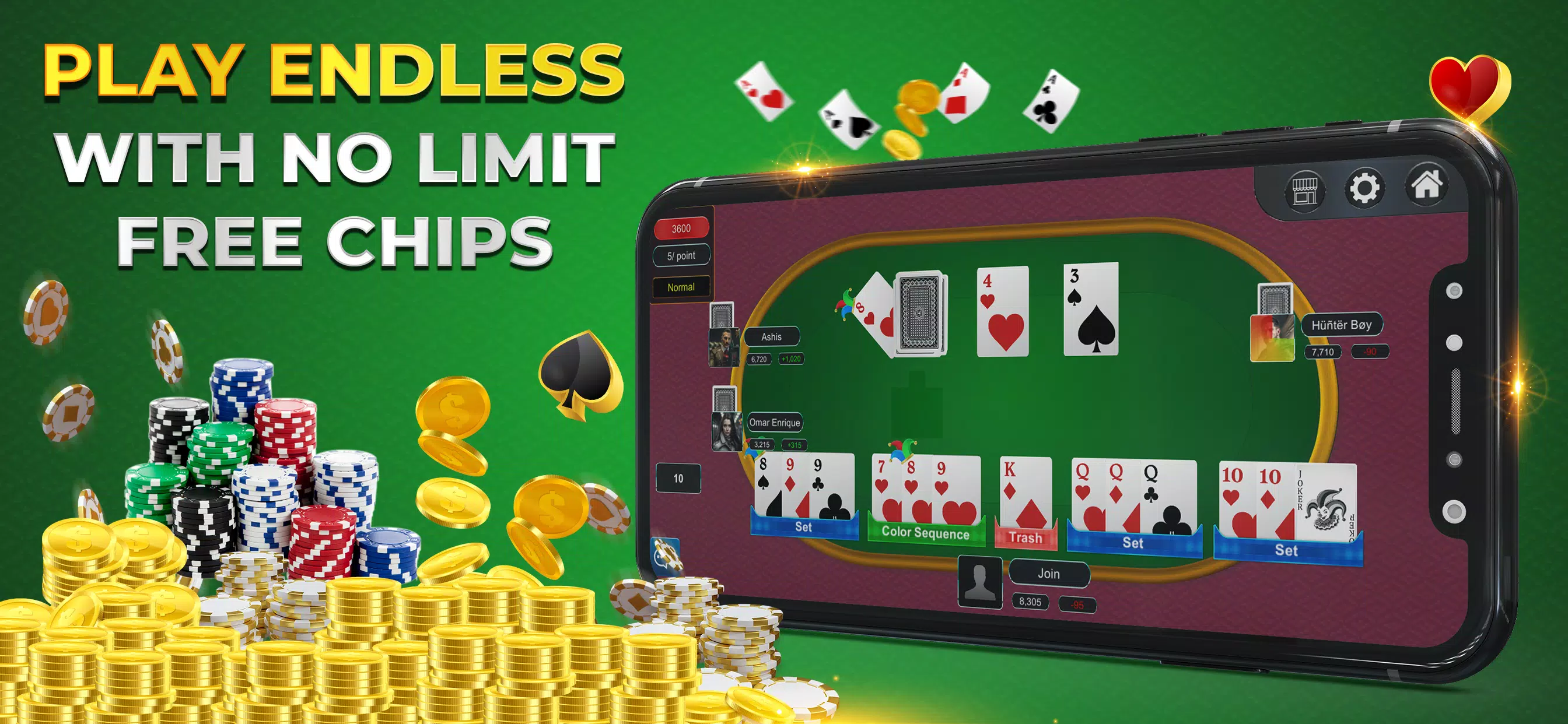 Rummy Online Casino Schermafbeelding 1