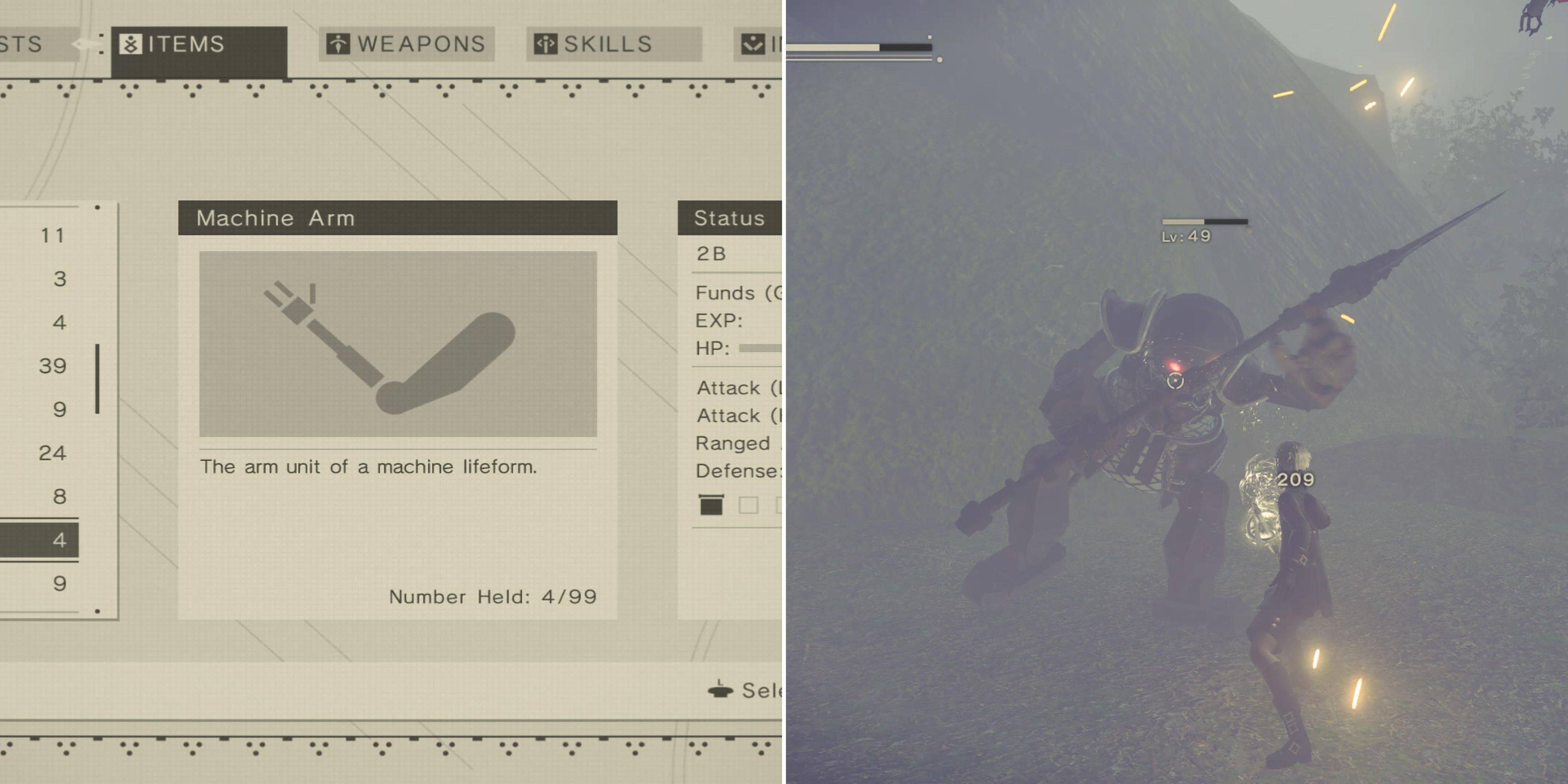 Découvrez les points chauds de l’agriculture des armes automatiques dans NieR : Automata