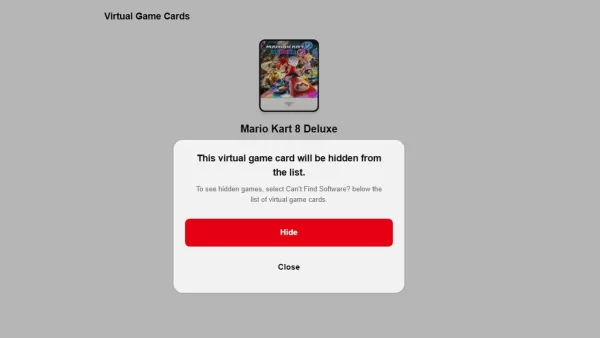Новая система виртуальных игровых карт Nintendo теперь в прямом эфире на Switch впереди запуска Switch 2.