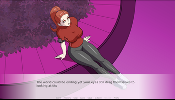 Pink World A Bimbofication Visual Novel Schermafbeelding 2