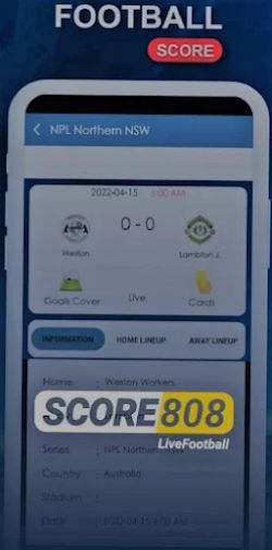 Score808 Sport - Live Football Screenshot 0