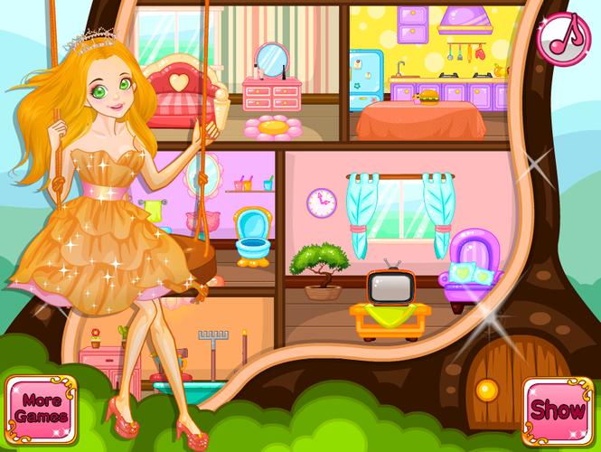 Princess Doll House Decoration Ekran Görüntüsü 0