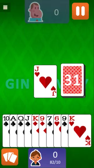 Gin Rummy Free Card Game Captura de tela 2