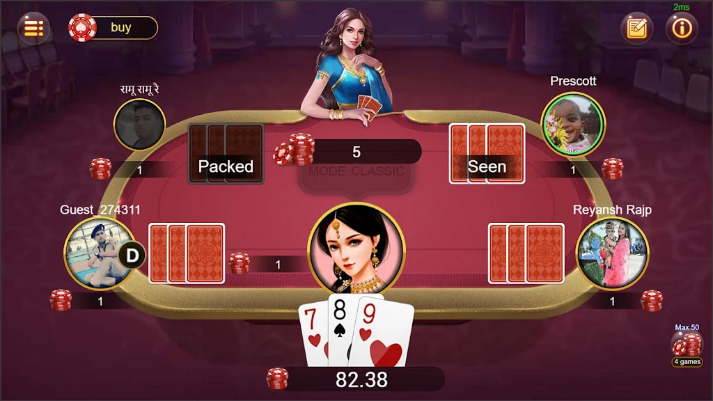 Teen Patti Moment Captura de pantalla 2